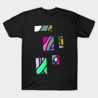 Abstract Art Color Patchwork Design T-Shirt